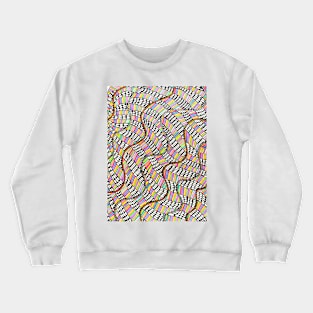 Handmade colorful doodle pattern drawing Crewneck Sweatshirt